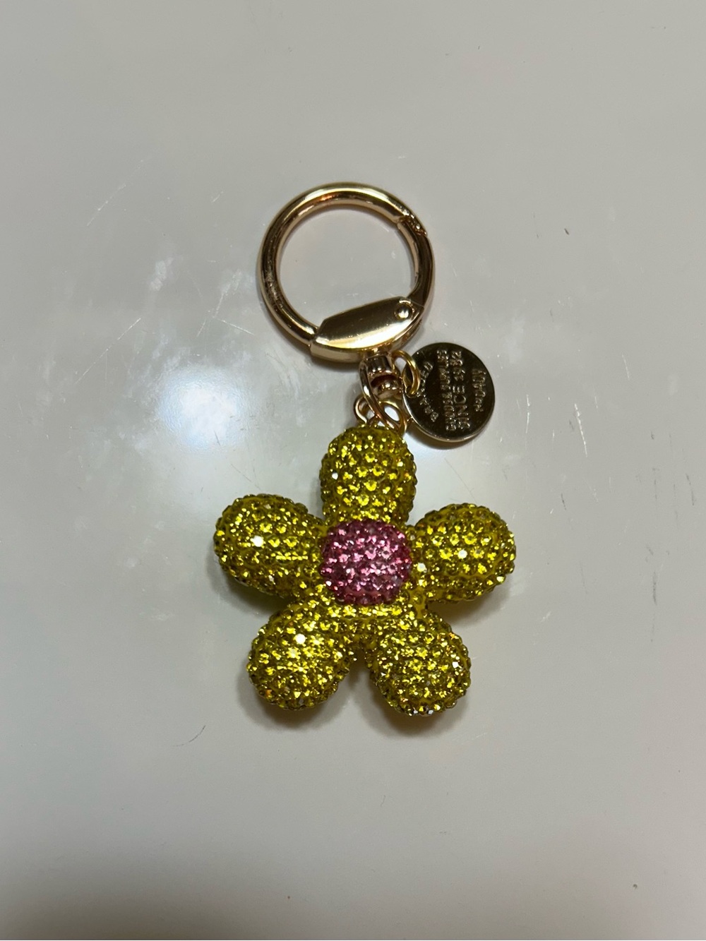 Sparkling Rhinestone Flower Bag Charm/Keychain